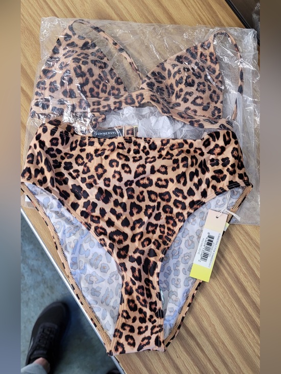 summersalt Other - Leopard Print Bikini- Tan and Black